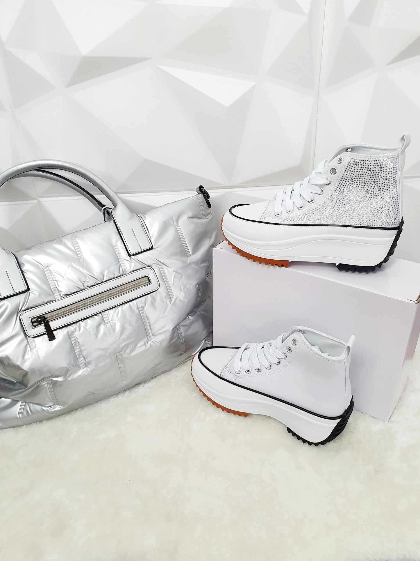 Toller Shopper in Gold & Silber
