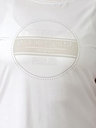 T-Shirt mit Strass-Steinchen