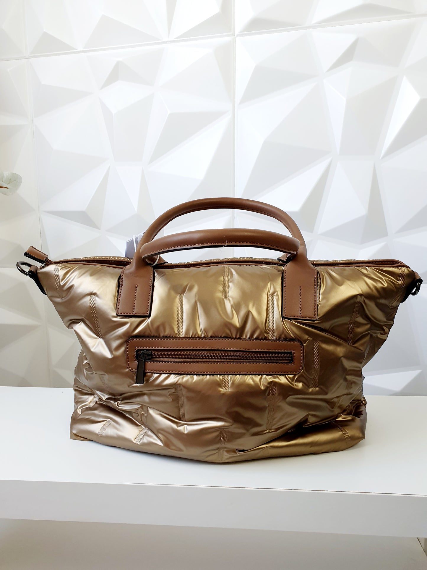 Toller Shopper in Gold & Silber