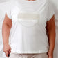 T-Shirt mit Strass-Steinchen